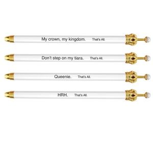 12 NWT Santa Barbara Design Studio White Pearl Crown Pens